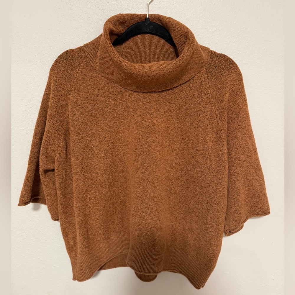 LOFT Warm Brown Cowl Neck Sweater